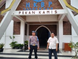 Melaksanakan Patroli Polres Sergai, Umat Kristiani Ibadah Minggu Kasih