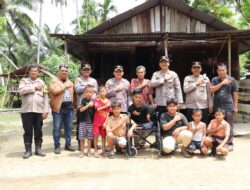 Tak Disangka, Rahmatullah Dapat Bantuan Kursi Roda dari Kapolres Langkat