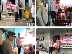 Tunjukkan Kepedulian Polri, Polsek Teluk Mengkudu Polres Sergai Bantu Kaum Dhuafa & Warga Sakit Menahun