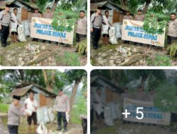 Kapolsek Hinai Bersama Anggotanya Laksanakan Jum’at Berkah Dengan Salurkan Bansos Kepada Warga Kurang Mampu