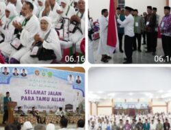 Jemaah Calhaj Kloter 13 Langsung Pakai Kain lhram Sejak di Ahmed