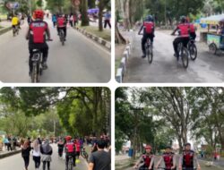Polres Langkat Gelar Patroli Sepeda Car Free Day