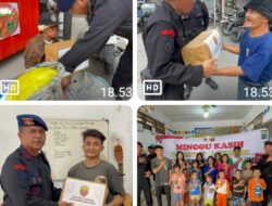 Brimob Polda Sumut Tebar Kasih dan Peduli Generasi Bangsa : Minggu Berbagi Batalyon A Pelopor Sentuh Hati Anak Panti dan Warga Kota Medan