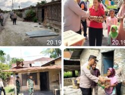 Polres Sergai Melalui Polsek Tajung. Beringin dan Polsek Dolok Masihul, Gercep Bantu 14 Korban Angin Puting Beliung