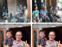 Bhabinkamtibmas Kelurahan Kwala Bingai Motifasi Semangat Anak-Anak Usia Dini Agar Tidak Kecanduan Gadget HP.