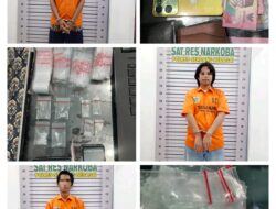 Sat Narkoba Polres Sergai Grebek Loket/Tempat Transaksi Narkotika Sabu, Amankan 4 Orang 1 DPO