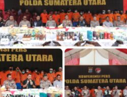 Selama Periode April Hingga Juni, Polda Sumut Bongkar 2.373 Kasus Narkoba Dengan 3.051 Tersangka
