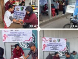 Sie Dokkes Polres Langkat Gelar Pemeriksaan Kesehatan Gratis Untuk Pengemudi Ojek Online dan Bentor