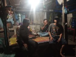 Bhabinkatibmas Polsek PKL Brandan Cek Poskamling, Ajak Warga Aktif Jaga Lingkungan