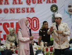 Sukses, Ustadz Solmed Tabligh Akbar Bersama Polres Langkat