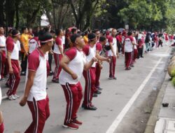 Semarak Kemerdekaan HUT RI Ke 80, Polres Langkat Gelar Olahraga Bersama Forkopimda dan Masyarakat