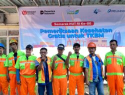Semarak HUT RI Ke-80, Pelindo Regional 1 Gelar Pemeriksaan Kesehatan Gratis Untuk Pekerja TKBM