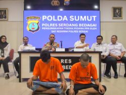 Kapolres Sergai Pimpin Press Release Ungkap Kasus Tindak Pidana Persetubuhan Atau Perbuatan Cabul Terhadap Anak