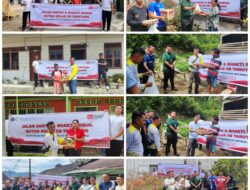 Sambut Hari Ulang Tahun Ke-80 Republik Indonesia, Rutan Tarutung Gelar Fun Walk dan Bakti Sosial Bagikan Sembako