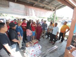 Kapolres Sergai Bersama Wabup Berikan Bantuan, Akibat Terjadi Pasca Hujan Deras Disertai Angin Puting Beliung