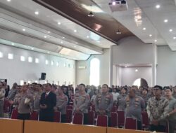 Personel Polda Sumut Gelar Ibadah Oikoumene, Doakan Keamanan dan Kedamaian Bangsa