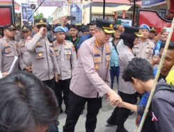 Aksi Unjuk Rasa Elemen Mahasiswa di Wilkum Polresta Deli Serdang Berjalan Damai dan Kondusif