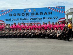 HUT Ke-77, Polwan Polda Sumut Bersama Bhayangkari Tebar Kepedulian Lewat Donor Darah