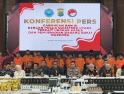 Sinergi BNN RI dan Polda Sumut Ungkap 1,7 Ton Narkotika, Tegaskan Perang Melawan Narkoba
