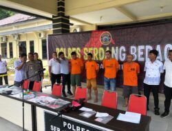 Press Release Pengungkapan Kasus Tindak Pidana Oleh Satreskrim Polres Serdang Bedagai