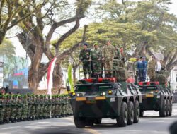 Kapolda Sumut Hadiri Upacara HUT Ke-80 TNI di Lapangan Merdeka Medan