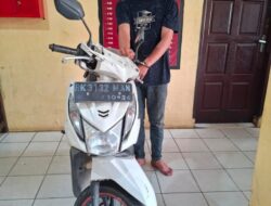 Polsek Tanjung Morawa Ringkus Pelaku Curanmor, Barang Bukti Diamankan