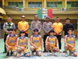 Antusias Polres Sergai lkut Ceremonial Turnamen Basket Kapolda Cup, Beri Semangat Tim Agar Tak Gentar