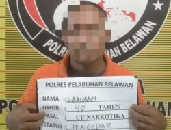 Sat Narkoba Polres Pelabuhan Belawan Tangkap Pengedar Shabu di Pasar 4 Marelan