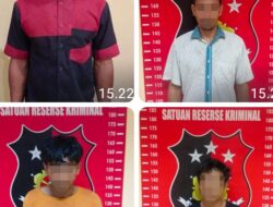 Tim Opsnal Sat Reskrim Polresta Deli Serdang Berhasil Amankan Lima Pelaku Pencurian Dengan Pemberatan
