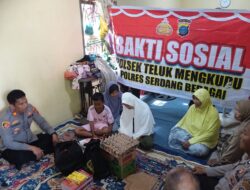Polsek Teluk Mengkudu Gelar Trauma Healing dan Beri Santunan Untuk Keluarga Nelayan Korban Tenggelam