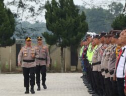 Apel Kesiapsiagaan Tanggap Darurat Bencana Hidrometeorologi, Kapolres Sergai Cek Kesiapan Personel