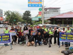 Jum’at Berkah, Sat Lantas Polres Serdang Bedagai Dalam Rangka Ops Zebra Toba-2025