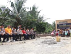 Petakkan Batu Pertama Pembangunan SPPG Polres Sergai Ke 5, Wakapolres Bentuk Nyata Komitmen Polri Terhadap Pelayanan Ke Masyarakat