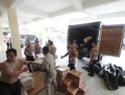Kapolres Sergai Berangkatkan Bantuan Sembako Untuk Korban Bencana Alam di Langkat, Sibolga, dan Tapanuli Tengah
