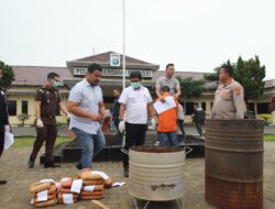 Pemusnahan Barang Bukti Tindak Pidana Narkoba, Wakapolres Sergai : Bentuk Komitmen Pemberantasan Narkotika