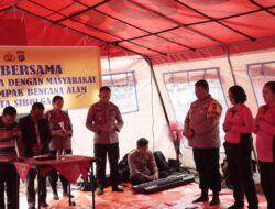 Doa dan Kepedulian di Pengungsian, Polres Sibolga Salurkan Bansos Untuk Korban Banjir dan Longsor