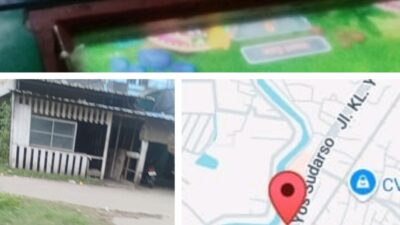 Lokasi Perjudian Dikelolah Cici di Jalan Yos Sudarso Depan SPBU Simpang Martubung, Polda Sumut Diminta Warga Segera Ditindak 