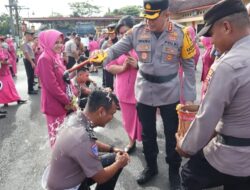 Polresta Deli Serdang Gelar Upacara Kenaikan Pangkat 88 Personelnya