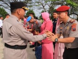 Upacara Kenaikan Pangkat Lebih Tinggi Personel Polres Serdang Bedagai