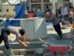 Gotong Royong Brimob Polda Sumut, Rumah Warga dan Sumur Masjid Aek Ngadol Mulai Pulih