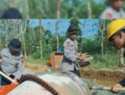 Brimob Sumut Turun Langsung Bangun Hunian Tetap, Warga Desa Napa Mulai Bangkit