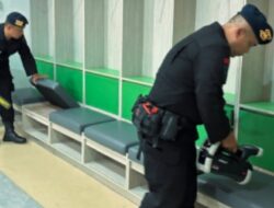 Sterilisasi Ketat Jelang Laga PSMS vs FC Bekasi City, Gegana Brimob Sumut Pastikan Stadion Aman