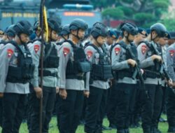 Siaga Hadapi Dinamika Keamanan, Personel Brimob Sumut Ikuti Apel Kesiapsiagaan