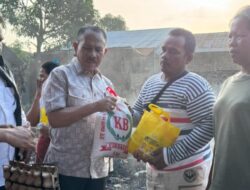 Kepedulian Anggota DPR RI Maruli Siahaan, Kepada Dua Keluarga Korban Kebakaran di Sunggal