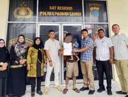 Balita Ditemukan di SPBU Hutalombang, Sat Reskrim Polres Padang Lawas Berhasil Pertemukan Kembali Dengan Orang Tua