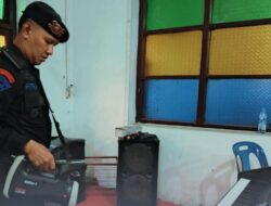 Hadir Beri Rasa Tenang, Tim Gegana Sterilisasi Gereja di Lubuk Pakam