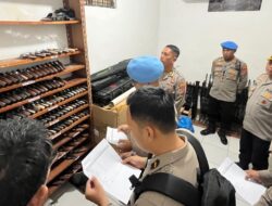 Kapolres Sergai Terima Kunjungan Tim Div Propam Mabes Polri Pemeriksaan Senpi Organik