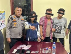 Laporan Warga Ke Call Center 110 Berbuah Penindakan, Tiga Terduga Penyalahguna Narkoba Diamankan di Huntap Ture-ture