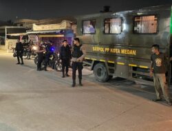 Brimob Polda Sumut Perkuat Patroli Skala Besar di Belawan, Situasi Kamtibmas Kondusif