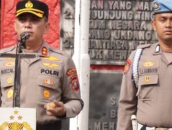 Polres Binjai Lepas Personil Yang Purnabakti Dengan Tradisi Kepolisian